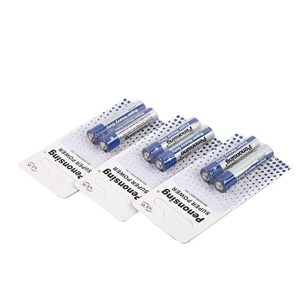 1.5V AAA R03 UM4 Dry Battery Blister Card Packing