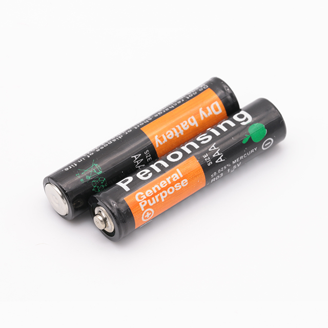AAA R03 UM-4  Carbon Zinc Battery 30mins